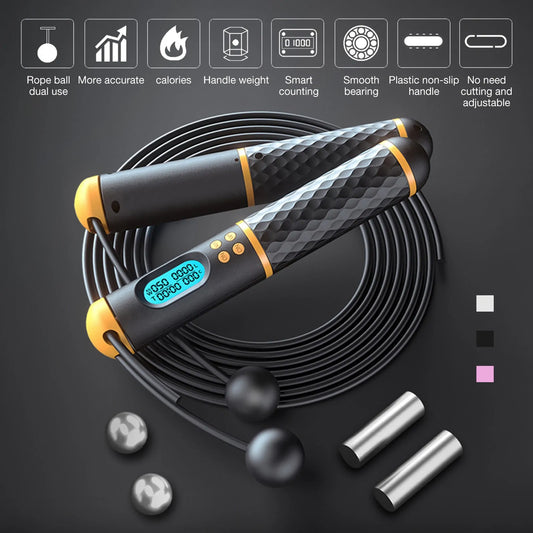 Digital Jump Rope with Counter & Timer | Track Your Fitness Easily